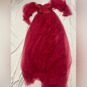 Red Tulle Ballgown